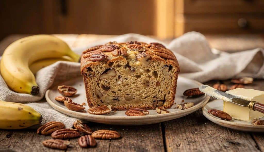 Banana Bread aux Noix de Pécan : recette Savoureuse et Facile
