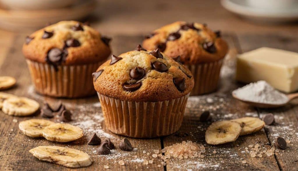 Muffins Banane Chocolat : recette Gourmande et Facile