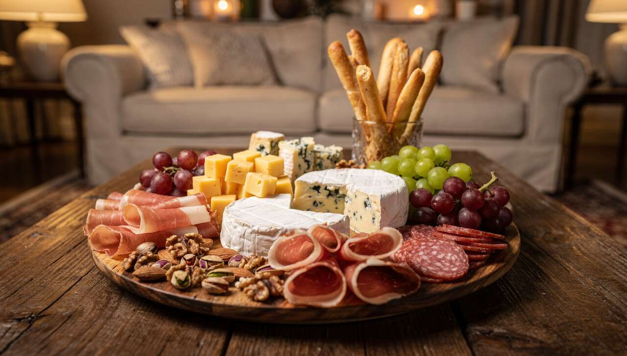 D&eacute;coration et pr&eacute;sentation du plateau ap&eacute;ritif