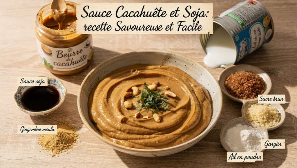 Sauce Cacahuète et Soja : recette Savoureuse et Facile
