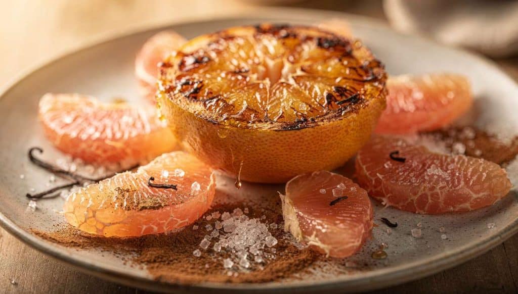 Pamplemousse rôti à la vanille : recette gourmande au four