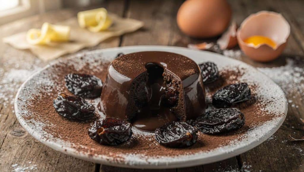 Fondant au Chocolat et Pruneaux : recette Gourmande
