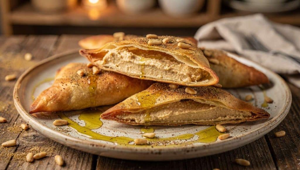 Bricks farcies au houmous : recette rapide et savoureuse
