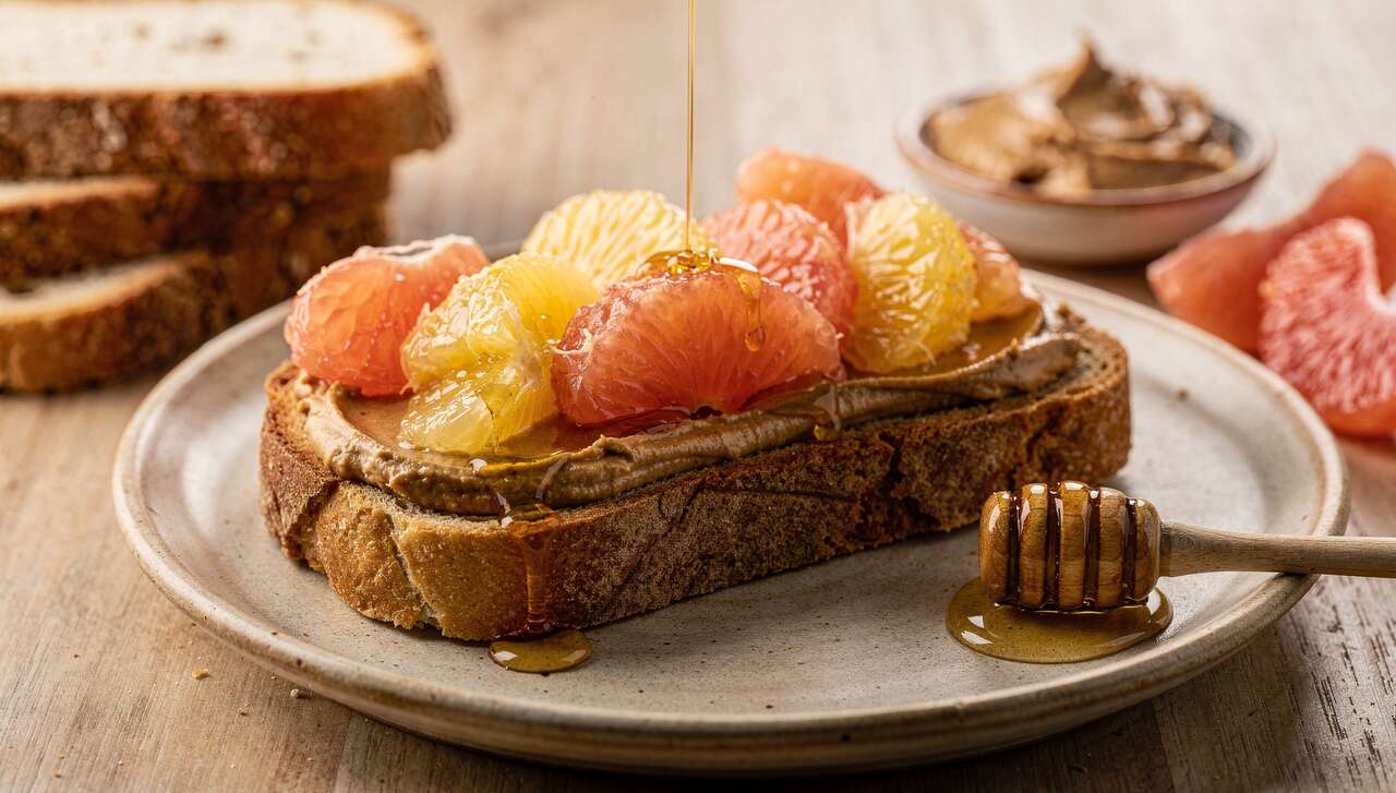 Sandwich au Pamplemousse et Purée d'Amande : recette Originale