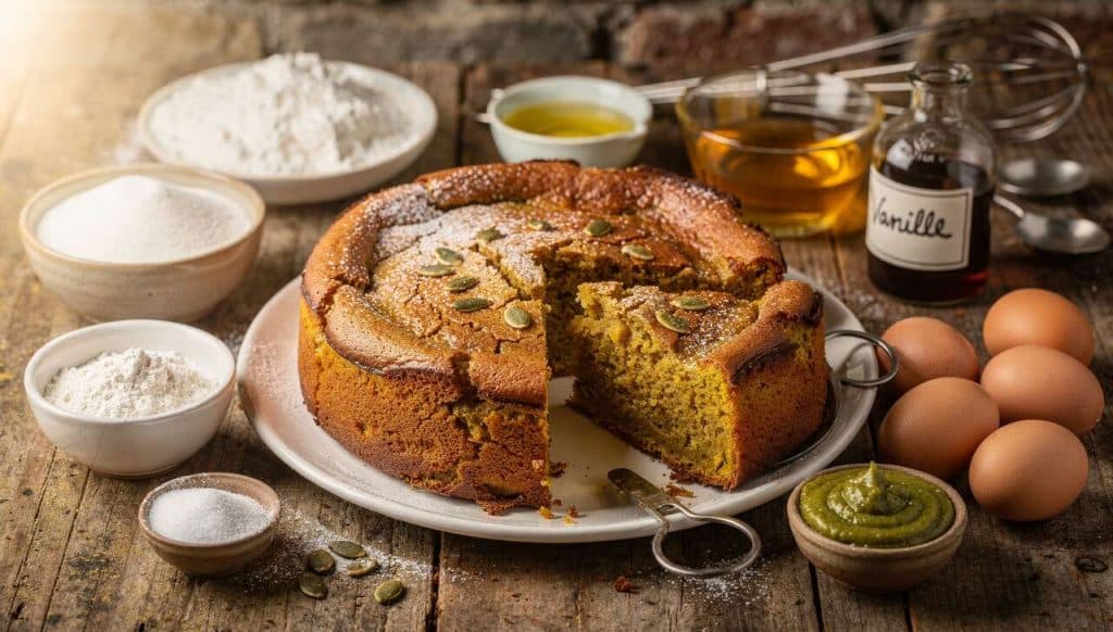 Clafoutis à la purée de graines de courge : recette gourmande