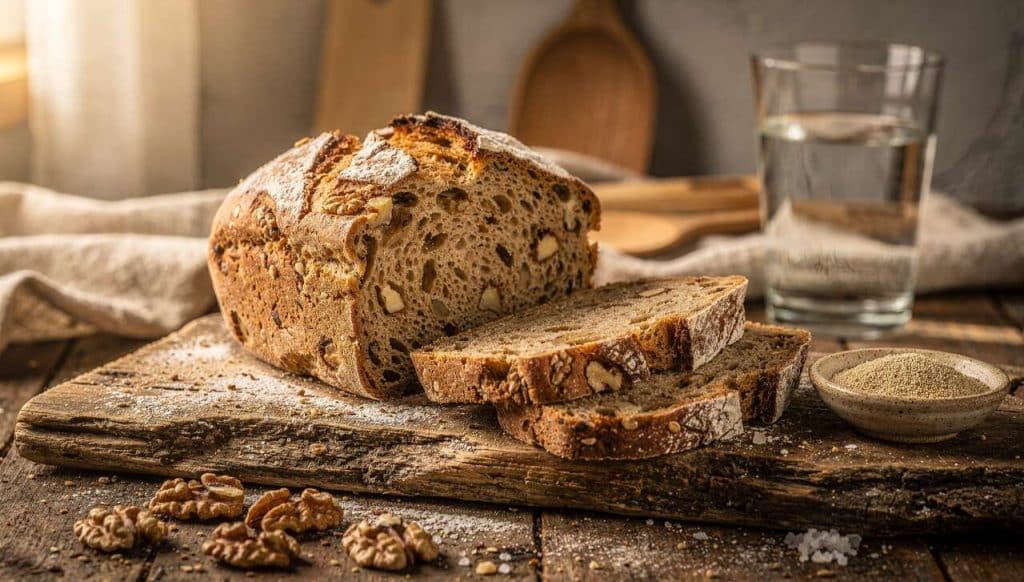 Recette de pain aux noix et farine multicéréales maison