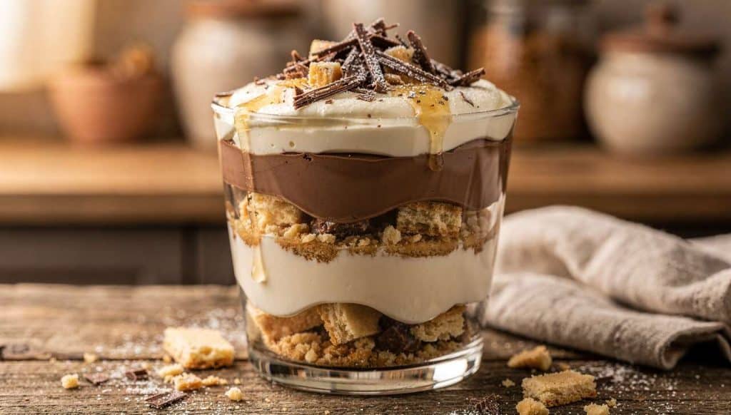 Verrine sablée chocolat praliné : délice gourmand