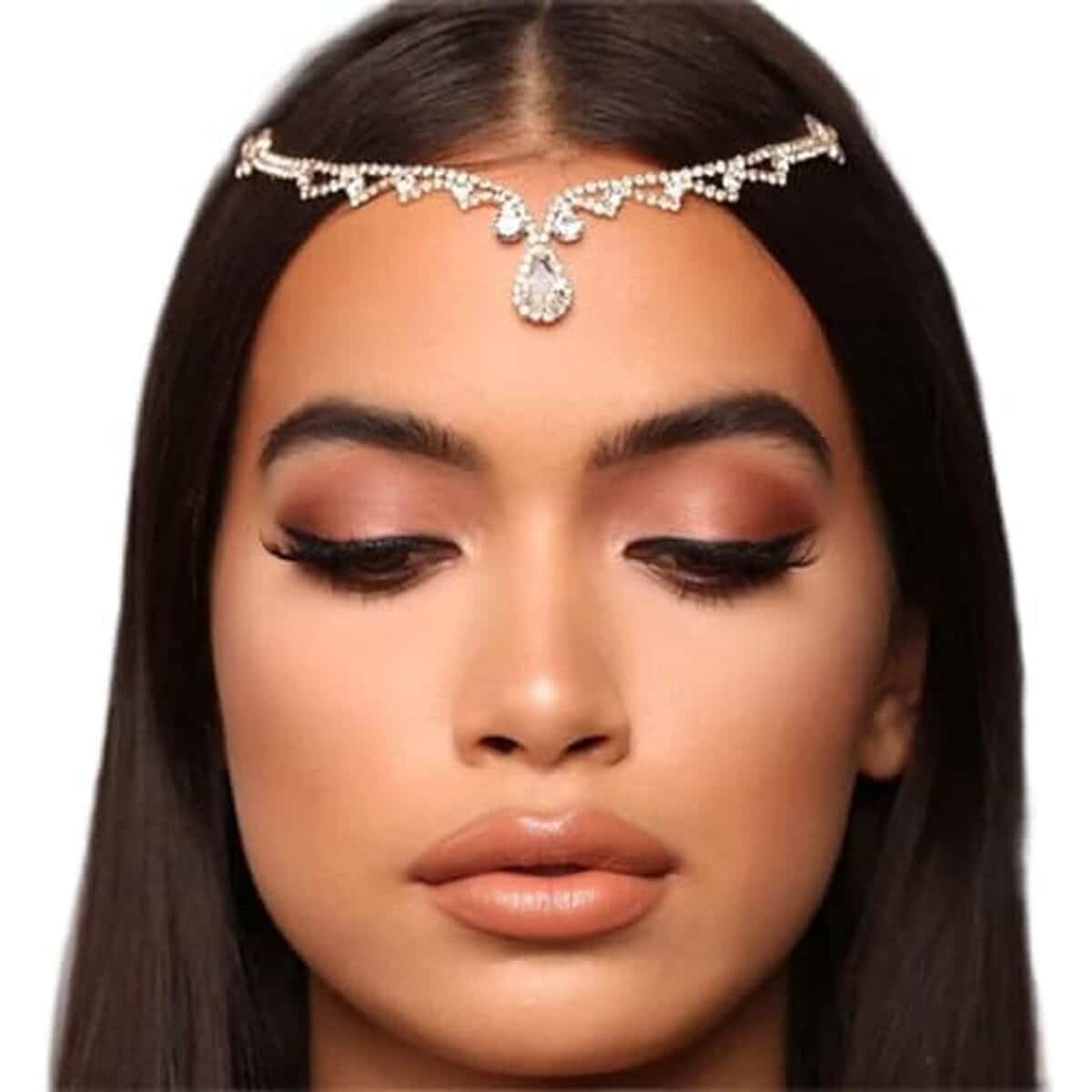 Avis sur la chaîne de tête Fdesigner en cristal doré