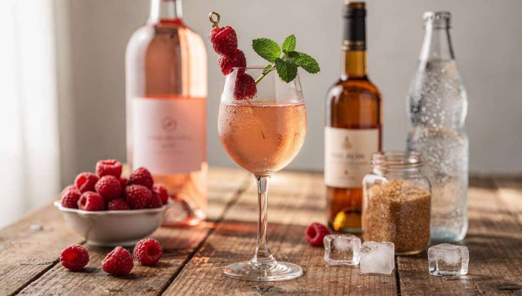 Cocktail rosé à la framboise : recette délicieuse et rafraîchissante