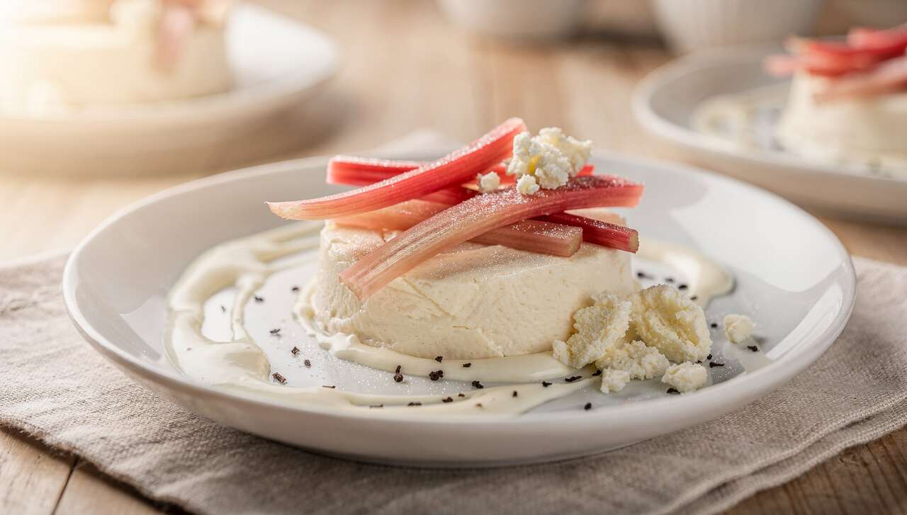 Mousses rhubarbe et brebis frais : recette gourmande