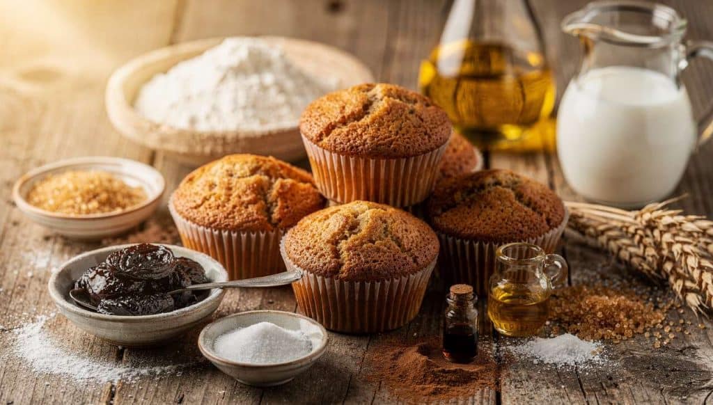 Muffins à la purée de pruneau : recette savoureuse et facile