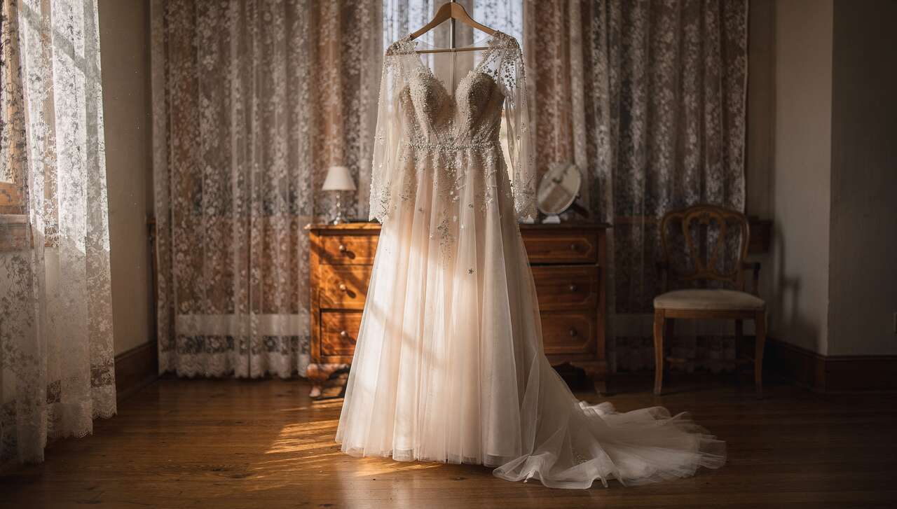 étapes pour laver sa robe de mariée à la maison