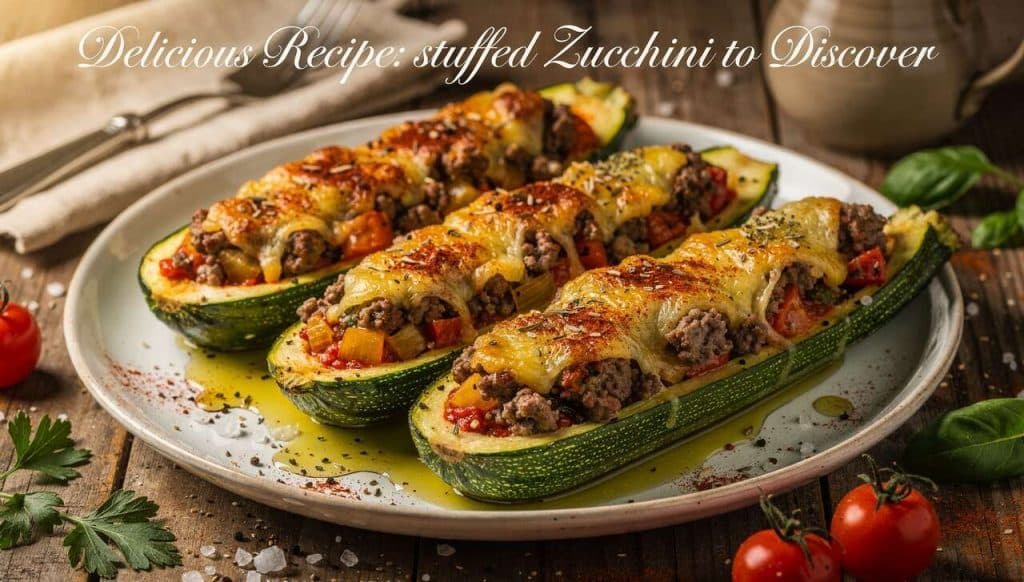 Recette savoureuse : courgettes farcies à découvrir