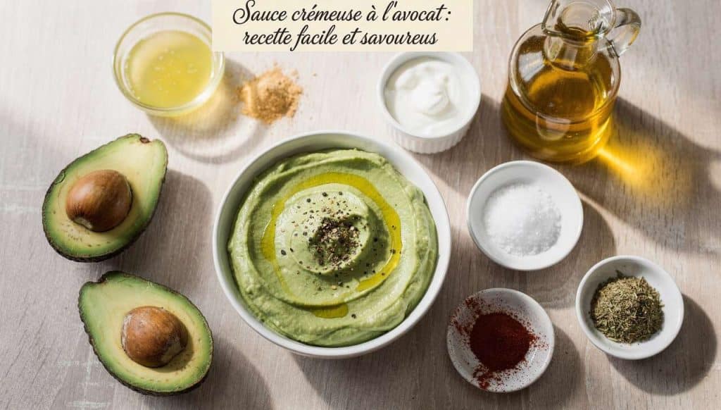 Sauce crémeuse à l'avocat : recette facile et savoureuse