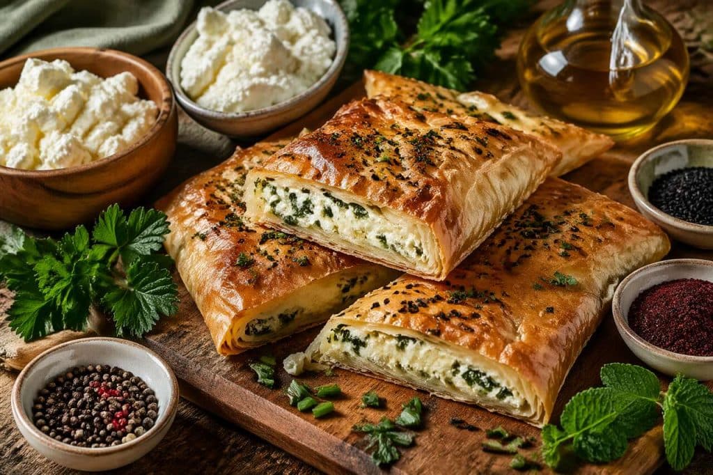 Beurek au fromage et aux herbes : recette savoureuse et facile