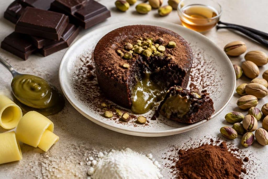 Fondant pistaches chocolat : recette gourmande