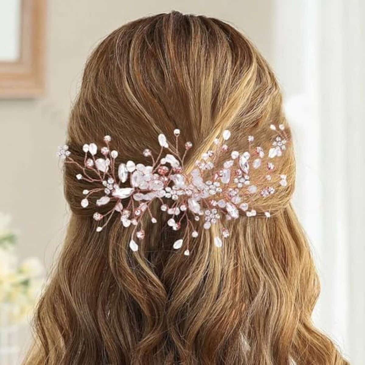 Avis Easedaily serre-tête or rose mariée