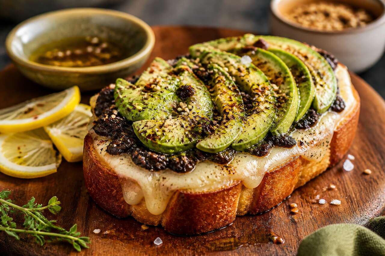 Croque brioche à l'avocat et tapenade : recette gourmande