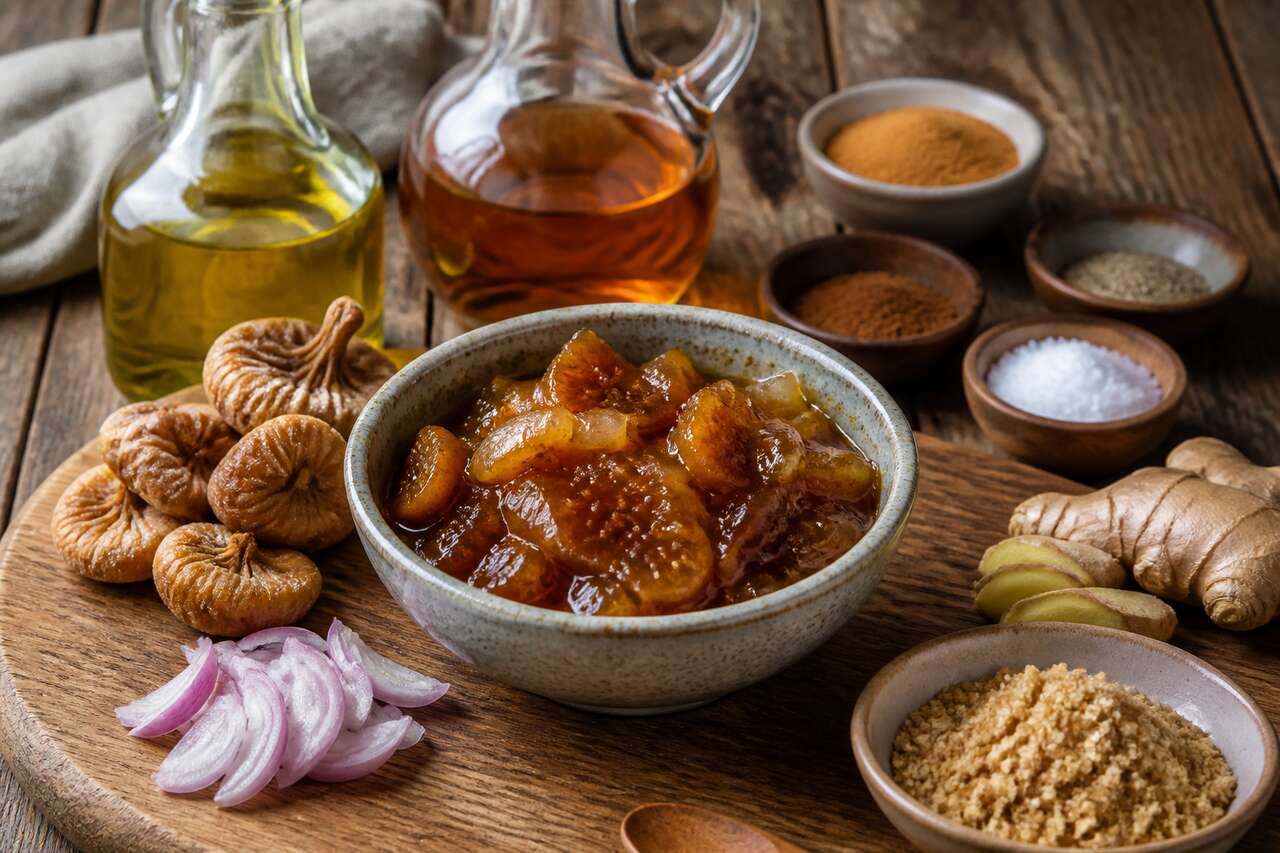 Chutney de figues : recette au gingembre et échalotes