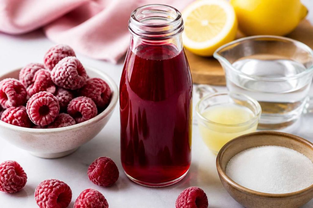 Recette de sirop de framboises maison
