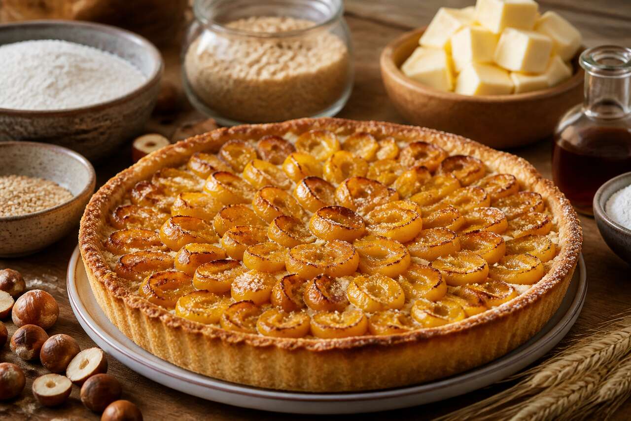 Tarte aux mirabelles : recette de pâte sablée à la noisette