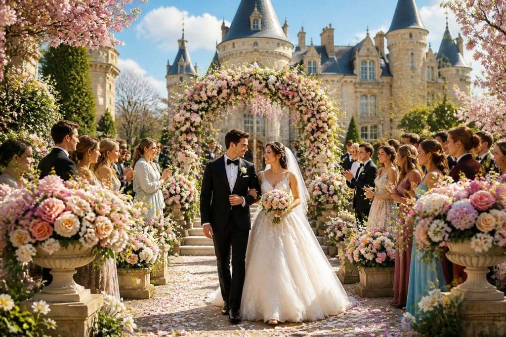 Mariage coloré au château : inspirantes idées déco