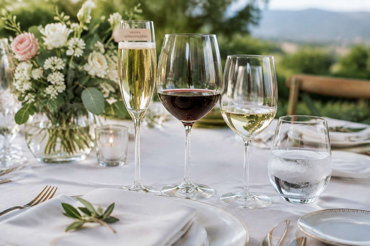Les verres indispensables &agrave; pr&eacute;voir pour un mariage